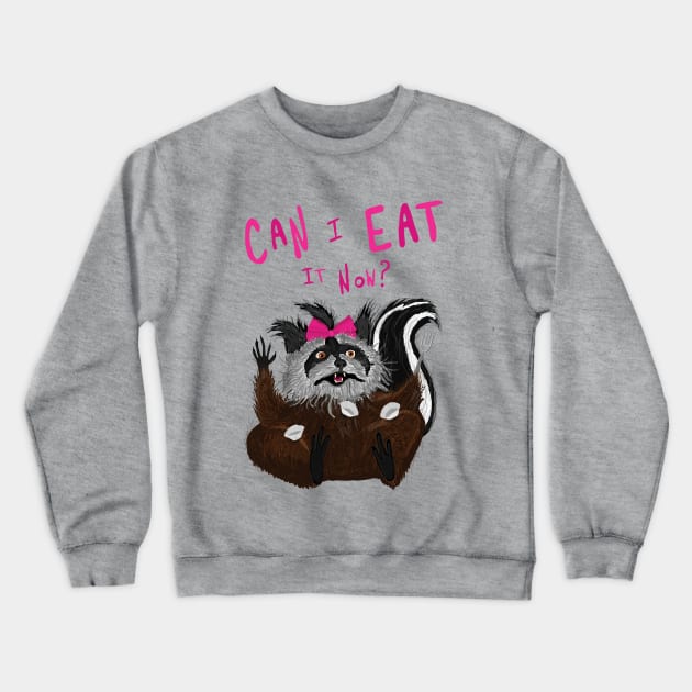 Rose - Can I Eat It Eat Now? Crewneck Sweatshirt by DebaucherTee